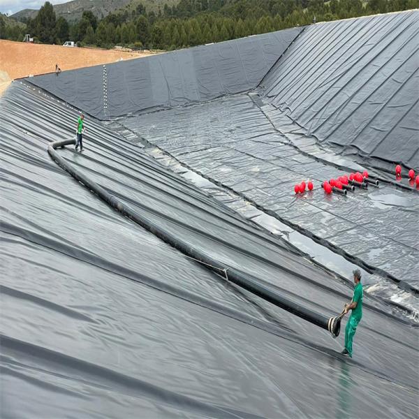 вкладыш PVC Geomembrane 1.5mm текстурированный HDPE Geomembrane для аквакультуры Biodigestor