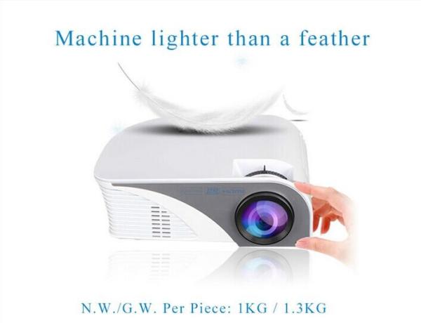 1200 Lumens 800x480 HDMI/AV/VGA/USB Input LED Video Projector HD Home Theater Projector