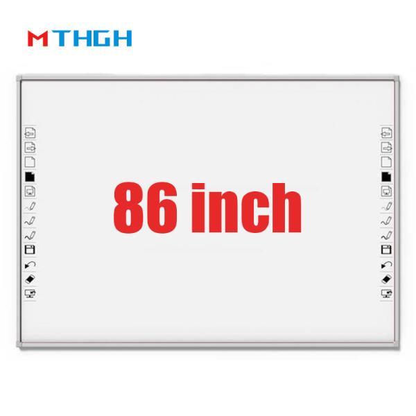 86 Inch Smart Interactive Whiteboard with 10-Point Touch and Android/Windows10 Support