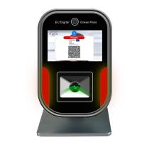 Leitor do varredor do QR Code do varredor da passagem do verde da UE de Rússia da exposição do LCD de 5 polegadas