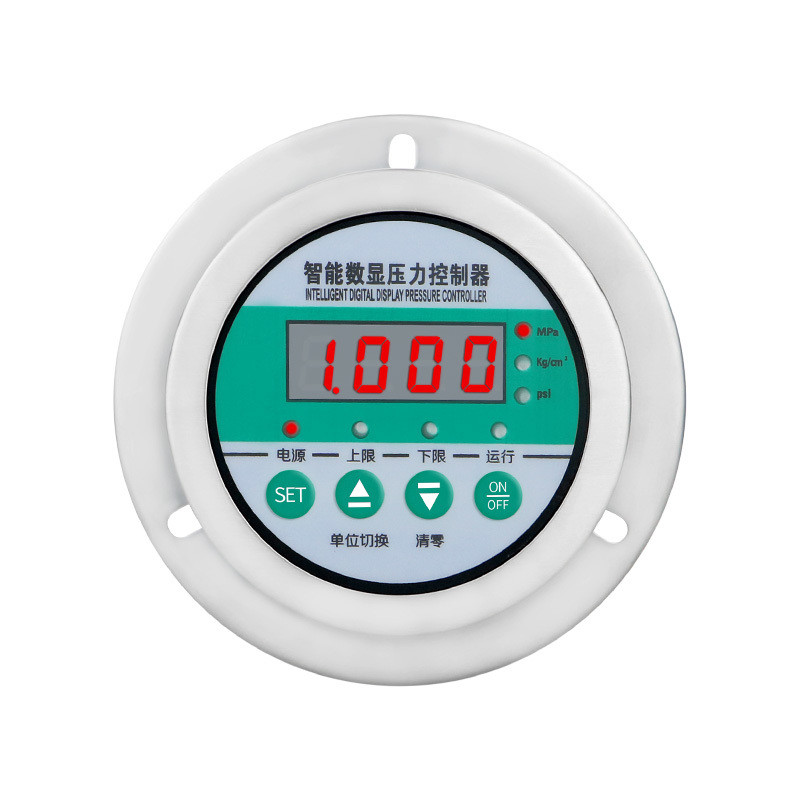 304 Stainless Steel Digital Electrical Contact Hydraulic Pressure Gauge Range -1-0....2.4
