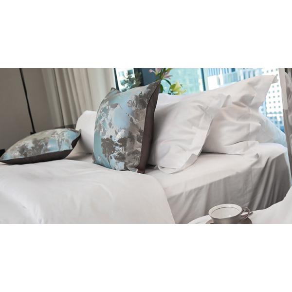Wholesale Bed Sheets 100% Cotton White Designed Bedding Sheets used for hotel hospital