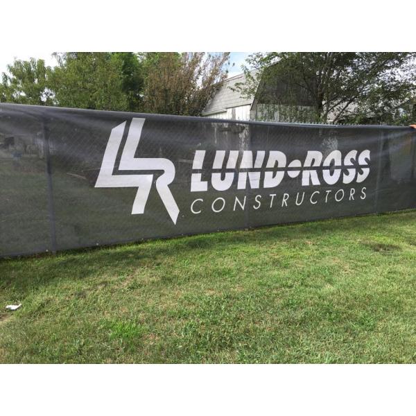 Full Color Pvc Mesh Banner Printing 9*9 Small Hole For Fence Wraps