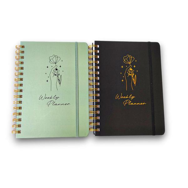 Custom High Quality Printed Day Markers Tip Drawing Self Care Journal Weekly Planner Notebook for Students