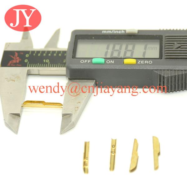 factory price jiayang gold size sharp end tip for elastic lace metal t tip barb