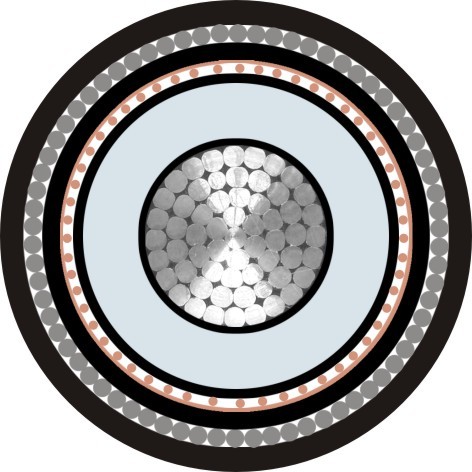 Распределение выравнивает бронированный электрический кабель, алюминиевый бронированный кабель