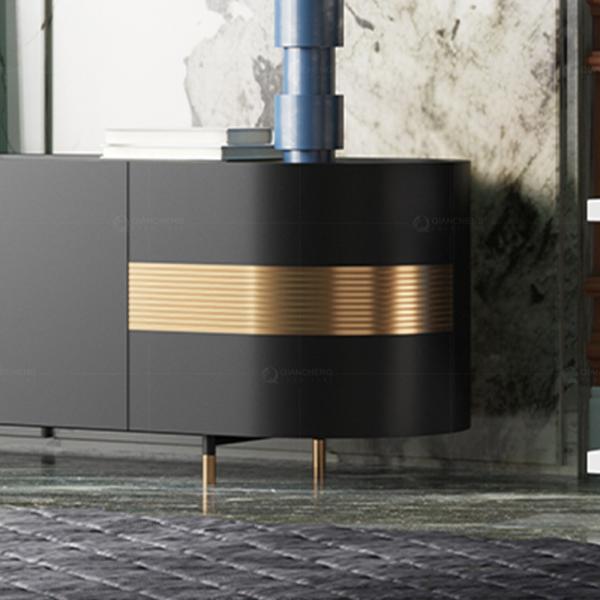 Современная стойка ТВ нержавеющей стали золота для мебели спальни