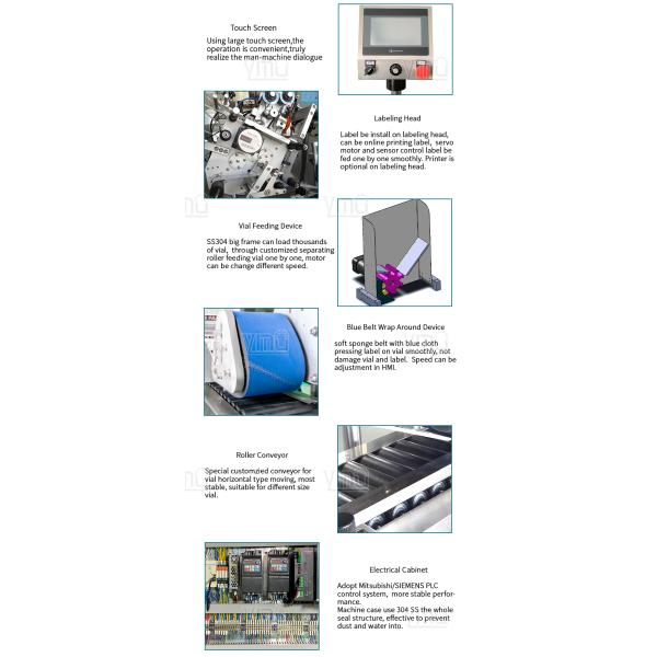 Шаровая ручка, помада для губ, ампула, трубка для сбора крови, автоматическая маркировка YIMU YM215