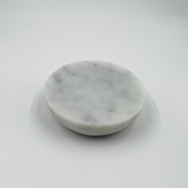 Калала белый натуральный мрамор аксессуары ванной комнаты набор круглой формы с черным насосом мраморный мыломатор