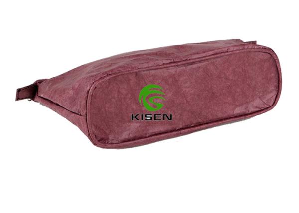 Portable Tyvek Cosmetic Bag With Zipper , Cosmetic Travel Bag Environmental Friendly