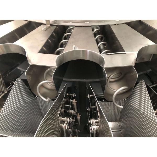 24 лотка двойных винта машины упаковки Weigher Multihead голов линейных для маслообразных липких свежих продуктов