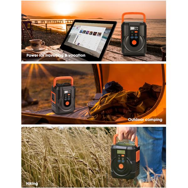 Banco de energía solar portátil de iones de litio 30000mah 110V / 220V Para acampar al aire libre