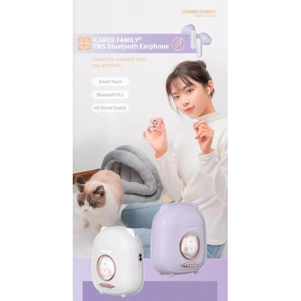 Noise Cancelling Kids Earphones IPX3 Waterproof Wireless Bluetooth Earbuds