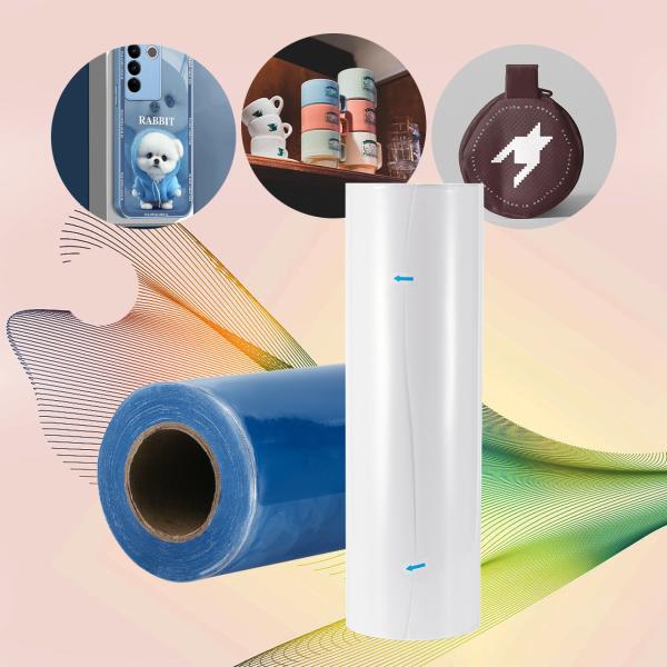 Cotton Fabrics PET AB Direct Transfer UV DTF Film for  Sticker, Crystal Label, Pressure Sensing Label For Gift Boxes