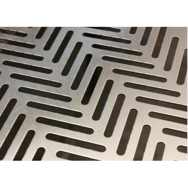 Slotted Hole Aluminum Perforated Sheet Metal Panels 0.5-8mm Thickness