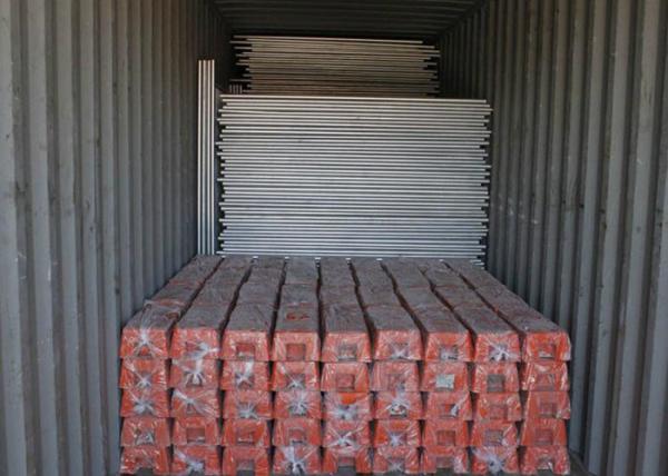 Galvanized Spraying Builders Temporary Fencing , Temporary Construction Fence Panels