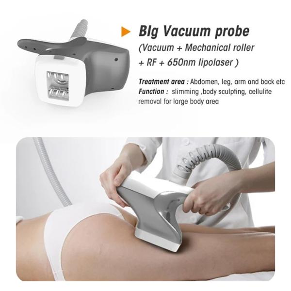 Terapia con rodillos de vacío 4 en 1 Cavitación 40k Máquina de eliminación de grasa