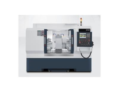 Precision Machining Flat Bed CNC Lathe Machine Double Spindle
