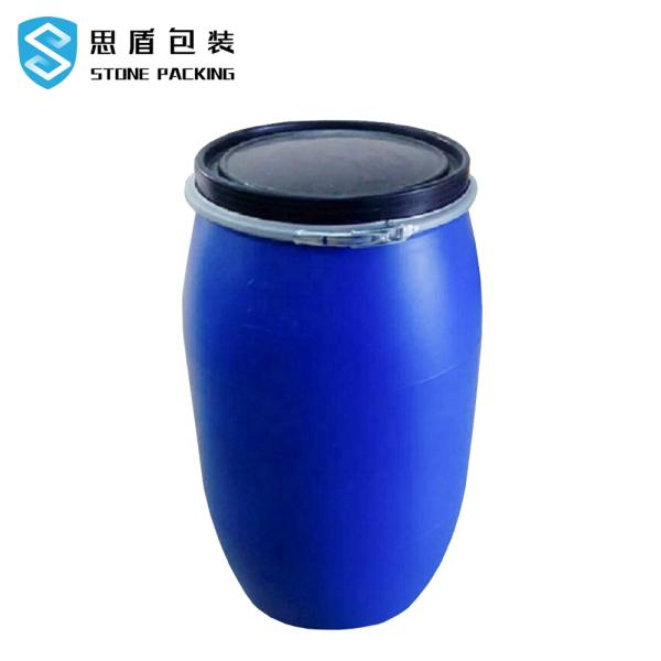 Caliber 55mm 200 Litre Blue 55 Gallon Plastic Drum With Iron Hoop