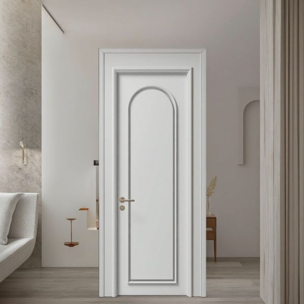 Anti Termite Painted Wooden Doors Hollow Frame Postmodern Bedroom Entry Doors