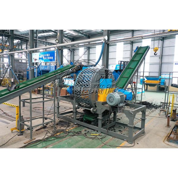 Industrial Automatic Tire Shredder 380V/50HZ with 12 Months Warranty and 2200kg Weight for Waste Tire Recycling