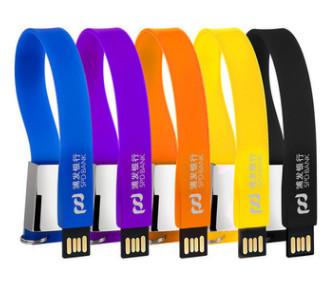 Silicon Wristband Usb Flash Drive Memorable For Charity Fundraising Events