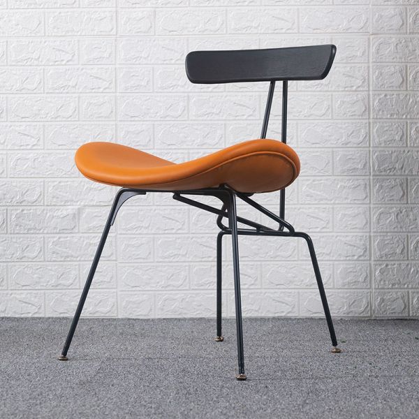 Nordic Industrial Style Instagram Dining Chairs Iron Light Luxury Backrest Chairs Restaurant Chairs