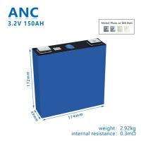 systèmes commerciaux de remisage des batteries 3.2V, batterie de chariot de golf de 100ah Lifepo4