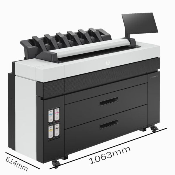HP DesignJet XL 3800 A0 High-Speed 36-Inch Production Printer with Scanner Multifunctional Graph Plotter 99M Cutting Length