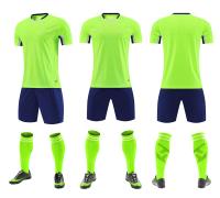 A camiseta de futebol lisa de formação ocasional sublimou uniformes do futebol ajustou a luva curto