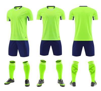 A camiseta de futebol lisa de formação ocasional sublimou uniformes do futebol ajustou a luva curto