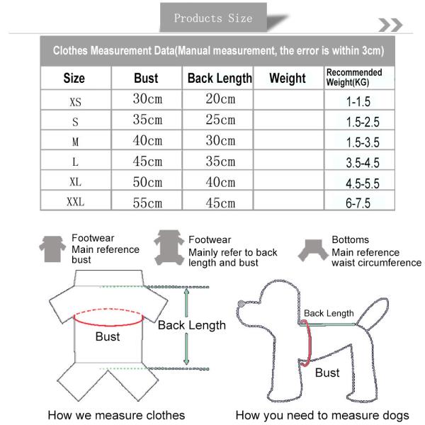 Machine Washable Pets Wearing Clothes Bust 35cm Warm Waterproof Dog Coat