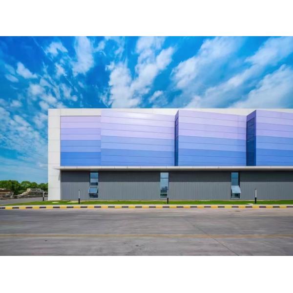 Heavy Load Bearing Prefabricated Steel Warehouse For Raw Material Stock Storage