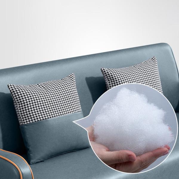 Small Living Room No Problem. Nordic Fabric Sofa for Two or Three People in Minimalist Style