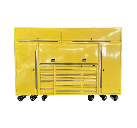 Stainless Steel Handles Cabinet Tool Box Roller Chest for Car Tools and Mechanics