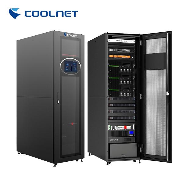 All-In-One Micro Data Center with Fully Enclosed Cabinet 10.1 Inch Monitor and 30U Available Space