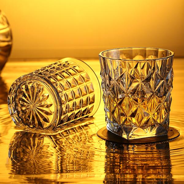 300ml Capacity Whiskey Tequila Cup with Max Diamond Glassware and Exquisite Tumbler