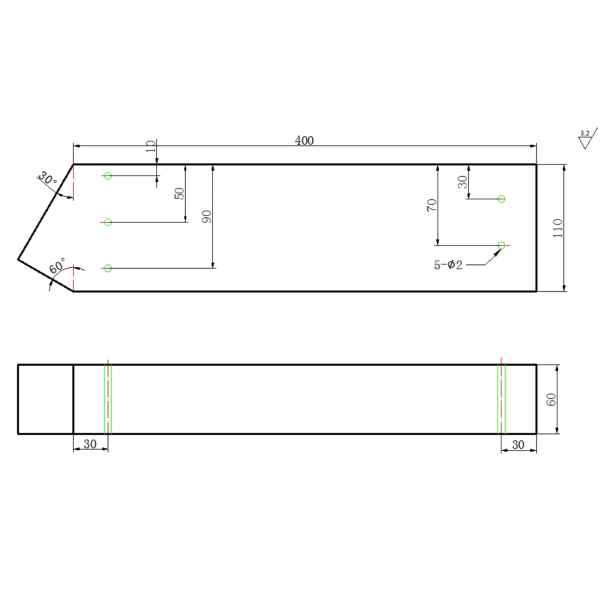 CSK-IIA Series Ultrasonic Calibration Test Block CSK-IIA-1 CSK-IIA-2 CSK-IIA-1 For Pressure Vessel UT Inspection