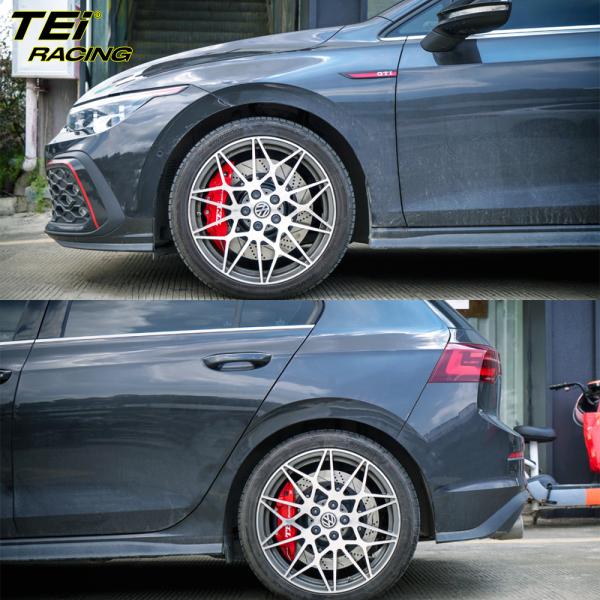 Front 6 pot and rear 4 pot caliper BBK auto brake system For Volkswagen Golf 8GTI 18 inch rim