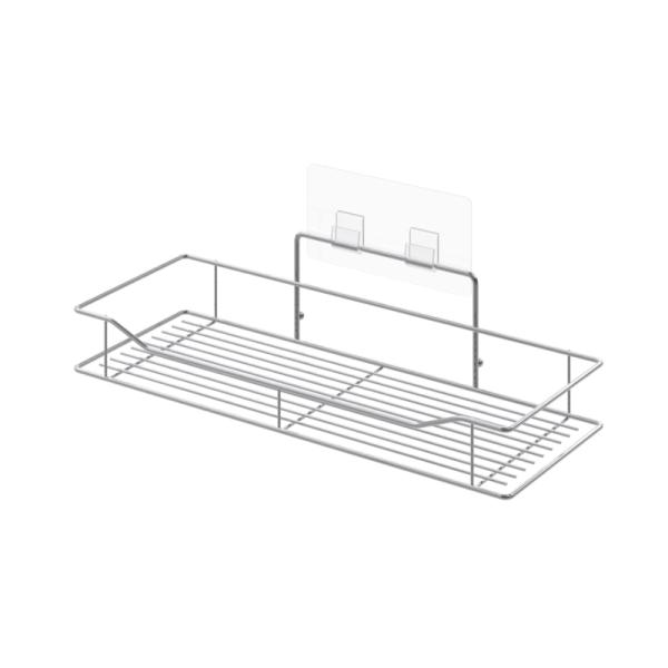 35.5cm Silver Color WGO Washable Bathroom Shower Caddy Clear Accessories Set