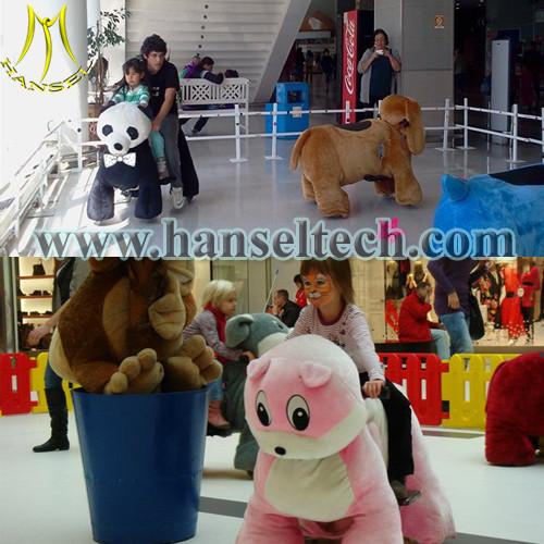 Hansel coin operated battery operated kids car animal mall rides mall rides on animals
