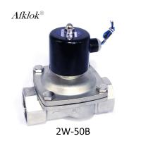 El acero inoxidable 304 2 avanza lentamente la válvula electromagnética normalmente cerrada para la CA 24V del agua
