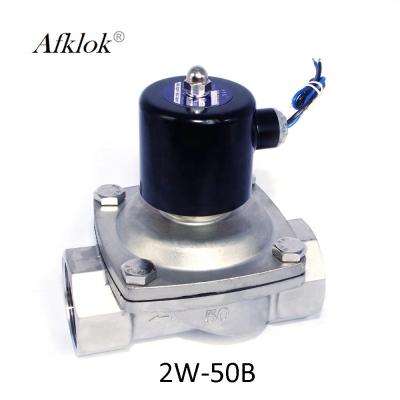 304 2 de aço inoxidável avançam válvula de solenoide normalmente fechada para C.A. 24V da água