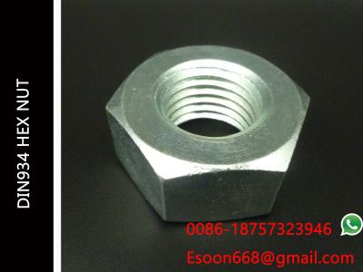 M24*3.0 Coarse Thread DIN 934 Class 6  ZINC plated Finished Hex Nut