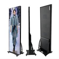 Display de cartaz digital LED criativo Ecrã em pé móvel