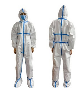 Anti Bacteria Disposable Patient Gowns , Breathable Disposable Body Suit