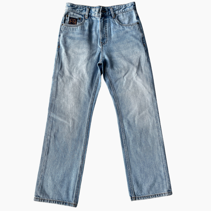 Pre Shrunk Soft Denim Wide Leg Jeans Reinforced Stitching Soft Wide Leg Jeans Faded Wash