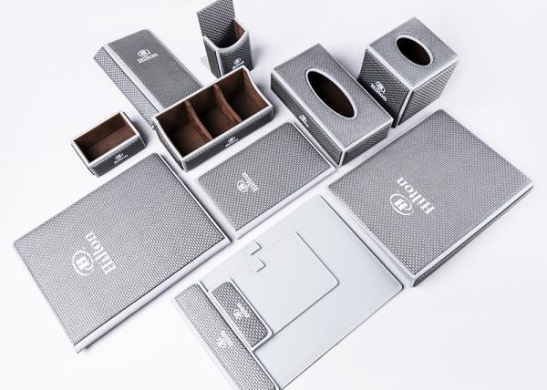 16*8*5cm Leather Set Tea Box Hotel Leather Products