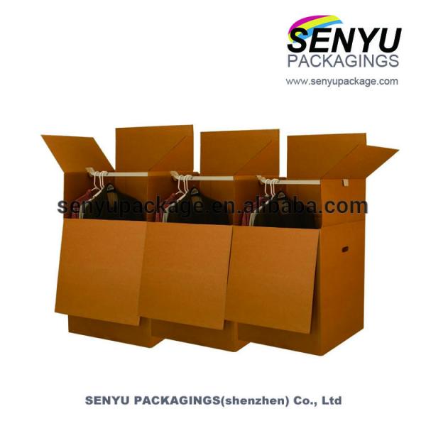 Durable Corrugated Shipping Boxes / Stackable Carton Paper Box For Moving