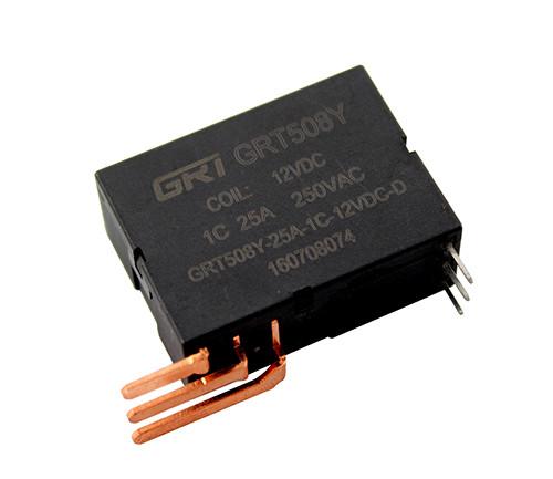25A Contact Switching Single Coil Latching Relay , 1C Contact Form Electromechanical Relay